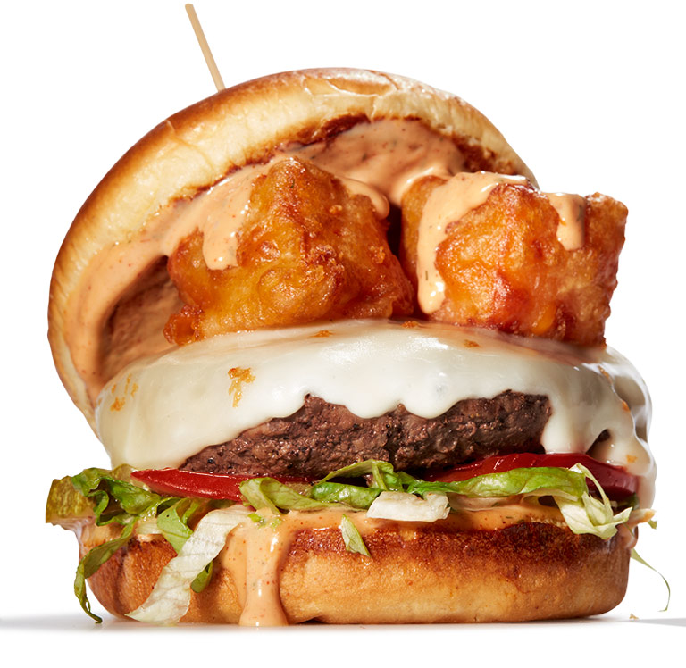 Cheese Curd Cheeseburger