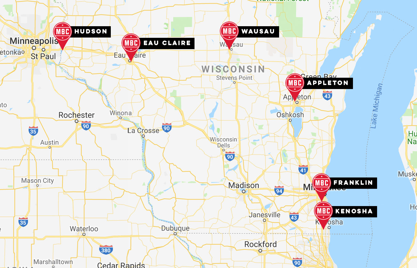 Milwaukee Burger Company Locations